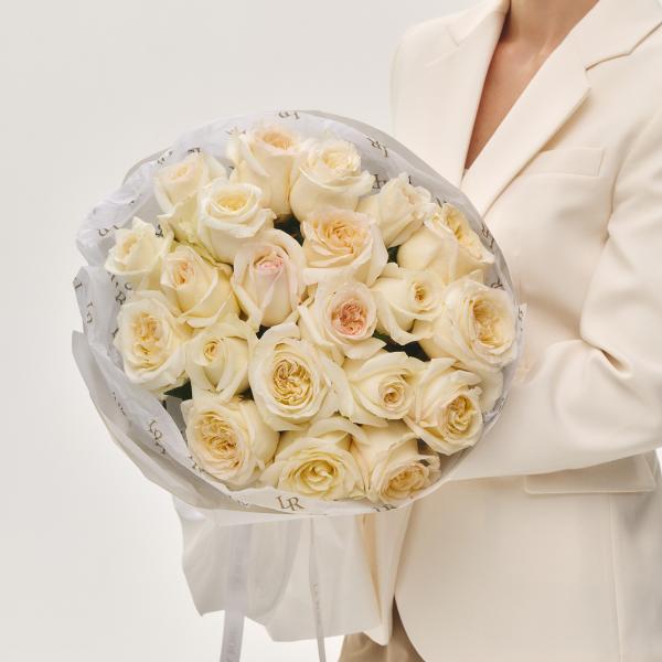 Монобукет из лимонных роз Candelight Букет Монобукет из лимонных роз Candelight купить в Барнауле