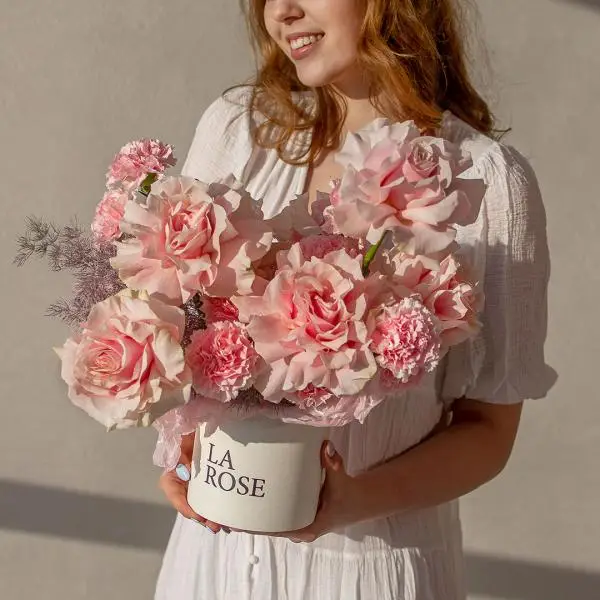 Композиция Букет Розовый шёлк купить в Барнауле
