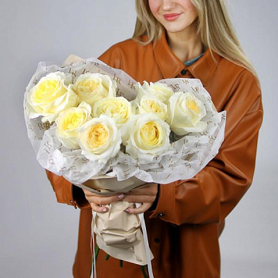 Букет Пионовидные розы сорта Candlelight купить в Барнауле