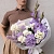 Букет Букет с  гортензией бенефит лавандер и белоснежной розой купить в Барнауле
